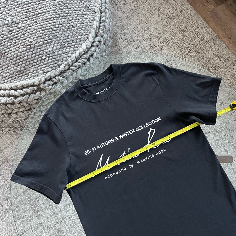 Martine Rose Black Logo Graphic T-Shirt Sz XS - Picture 10 of 17